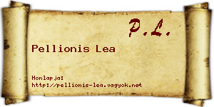Pellionis Lea névjegykártya
